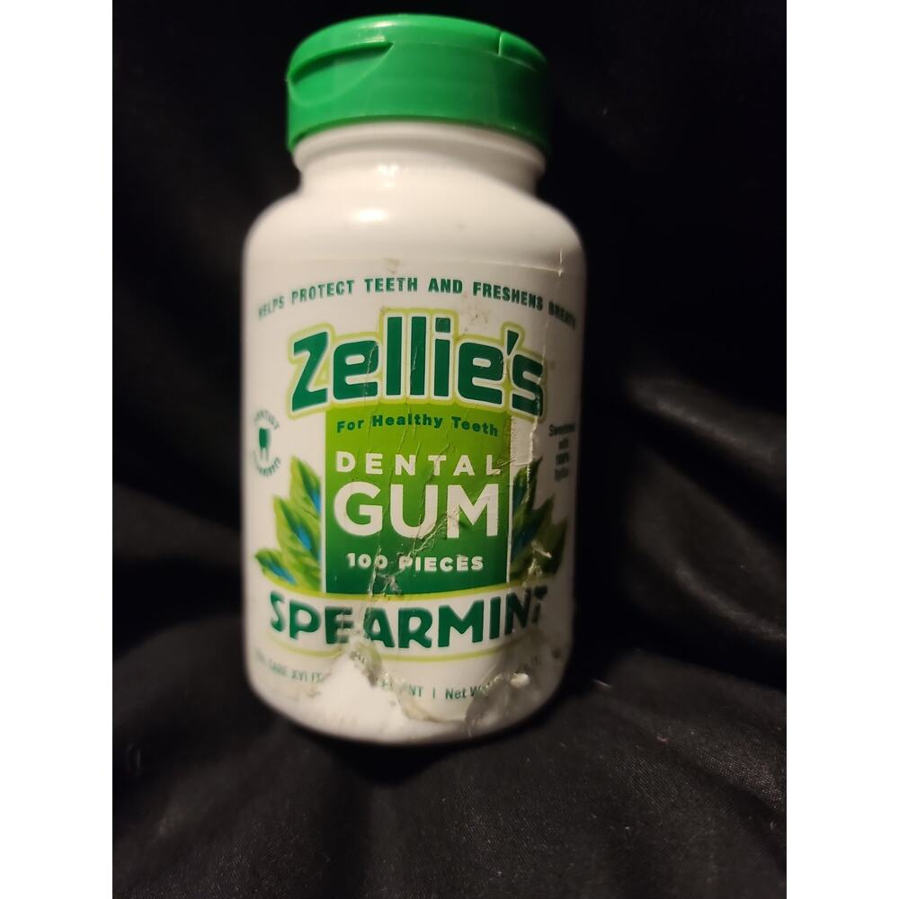 Zellie'S | 100% Xylitol Sugar Free Spearmint Chewing Gum | Spearmint Flavor (100